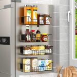 Truco para ordenar la cocina: estanterías con imanes