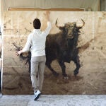El pintor Alberto Rodríguez Serrano tiene 34 años