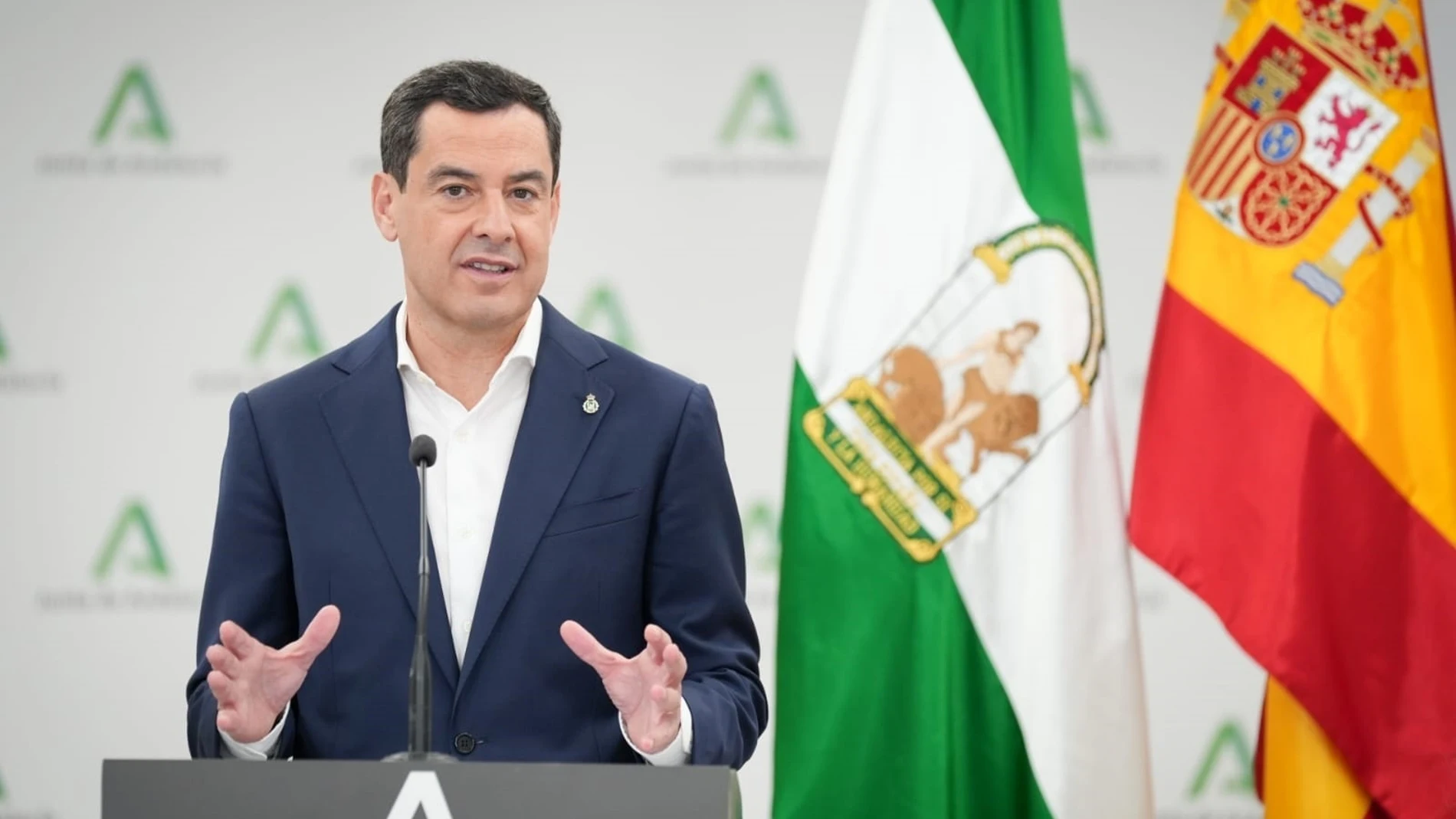 El presidente de la Junta de Andalucía, Juanma Moreno