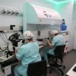 Laboratorio de un centro de fertilidad en España