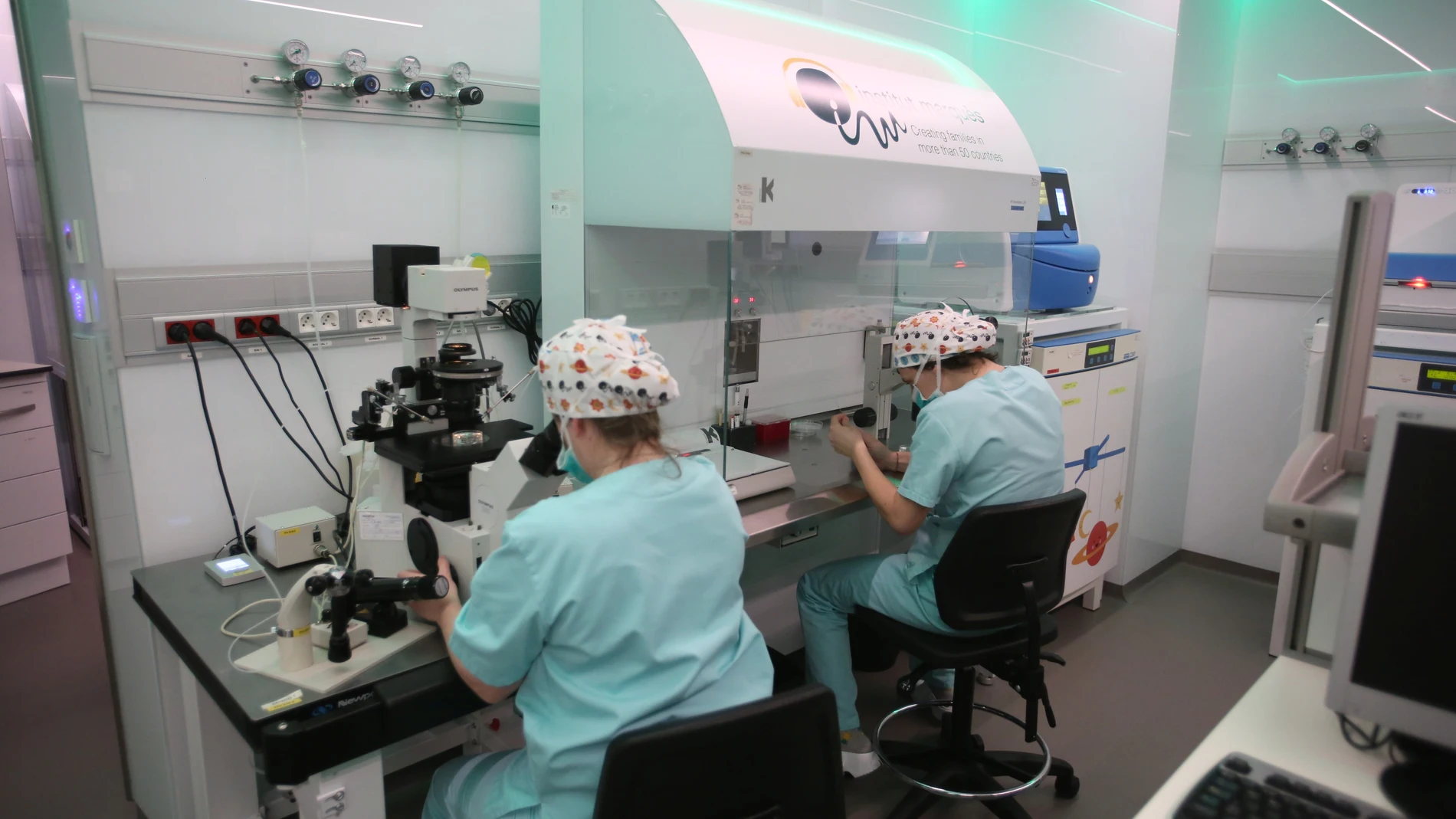 Laboratorio de un centro de fertilidad en España