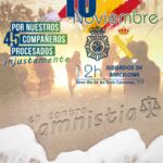Cartel de la convocatoria de la manifestación