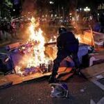 Violenta protesta de los CDR