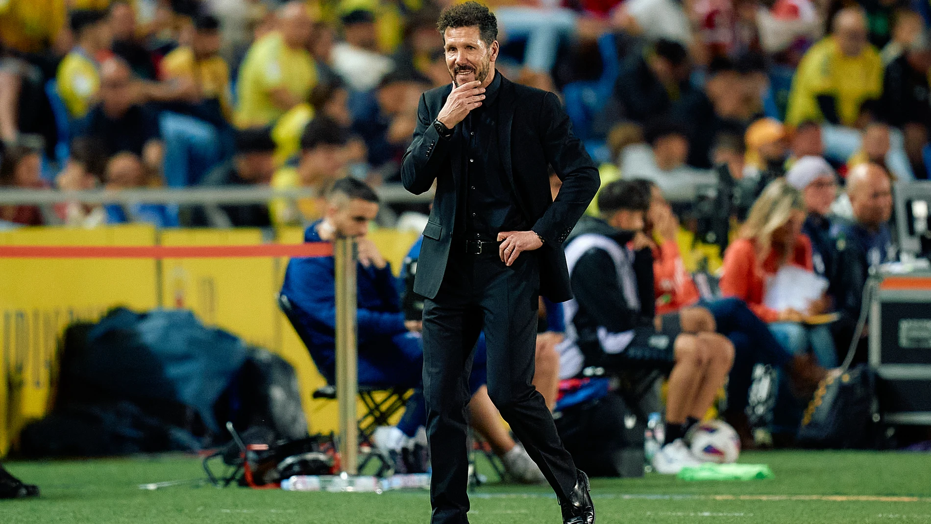 Simeone, durante el partido ante Las Palmas
