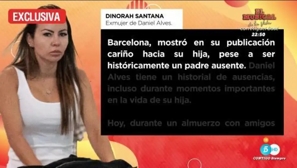 La ex mujer de Dani Alves