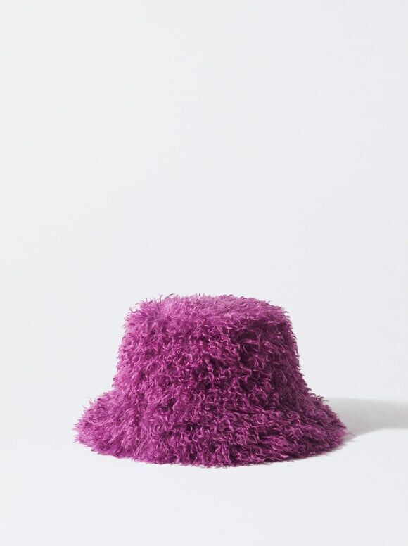 Gorro bucket con pelo