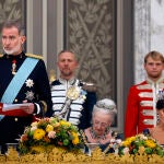 Cena de gala en el viaje de estado de los Reyes a DInamarca