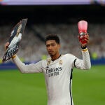 Jude Bellingham, antes del partido entre el Real Madrid y el Rayo