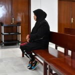La acusada, en el juicio