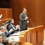 Mañueco interviene desde su escaño en el Pleno de esta tarde