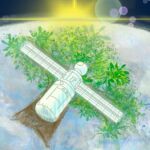 Recreación ilustrada del satélite Magnolia