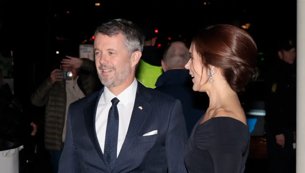 Federico de Dinamarca y la princesa Mary, ayer