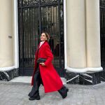 Naty Abascal con abrigo de Zara.