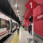 Estación de Fuengirola, integrada en la línea del Cercanías que cubre el trayecto entre este municipio y Málaga centro