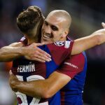 Oriol Romeu con el Barcelona
