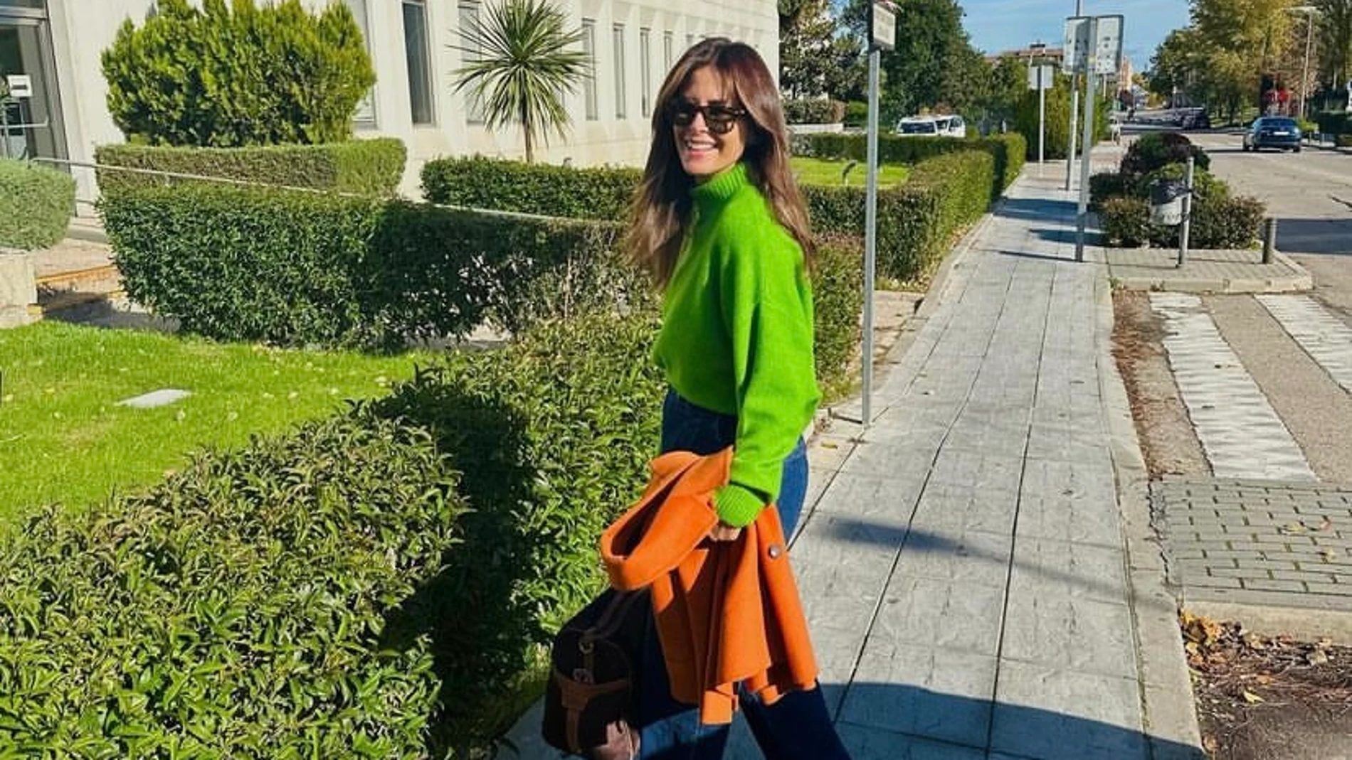 Nuria Roca con el jersey más colorido de la temporada.