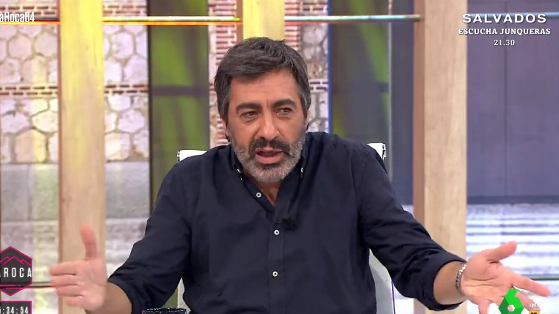 Juan del Val desvela en 'La Roca' la distópica cláusula incluida en el contrato de su próxima novela