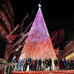 Imagen de archivo del encendido de las luces de Navidad en Vigo.