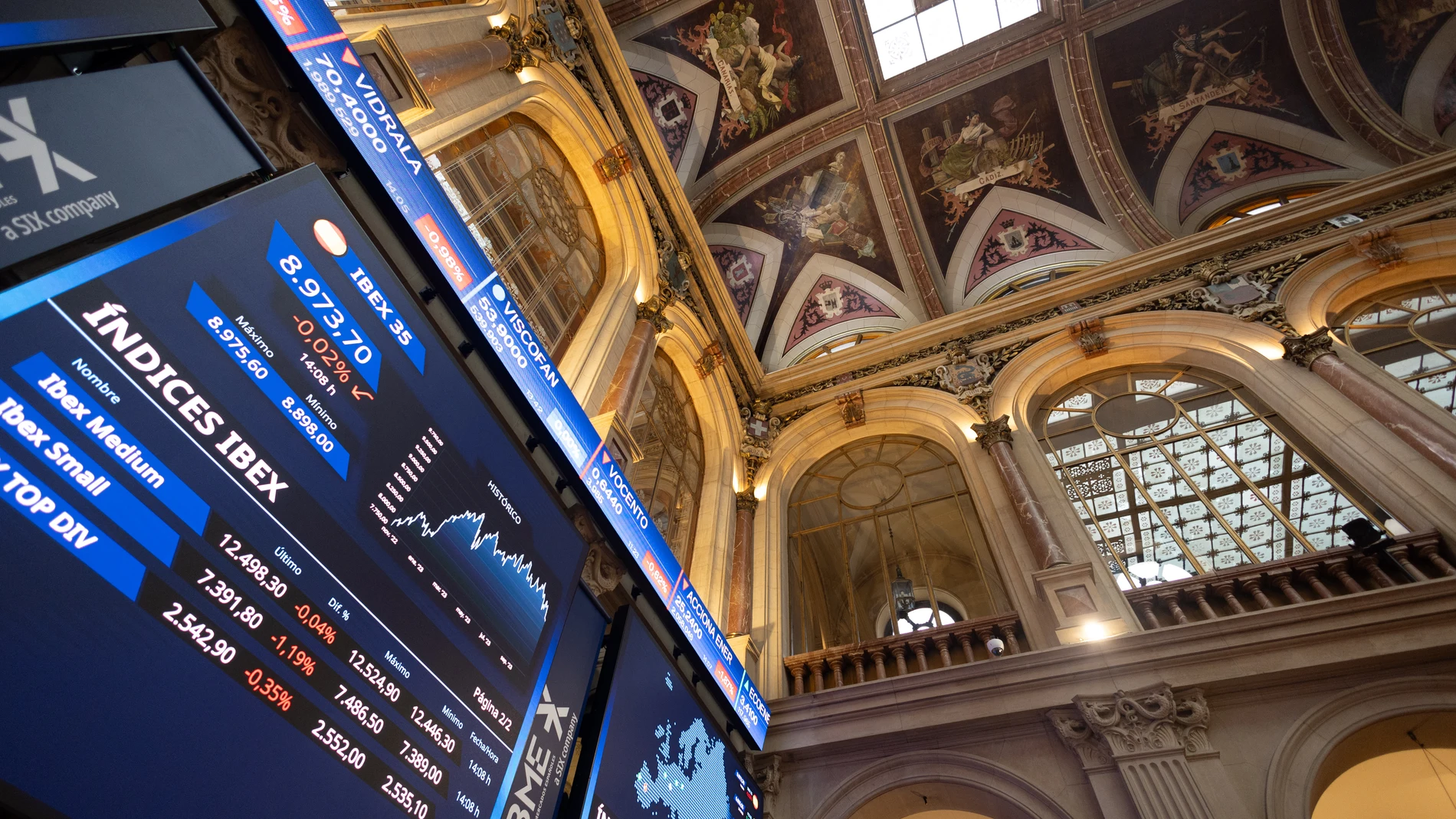 Economía/Bolsa.- El Ibex inicia la semana con una subida de casi un 1% y a medio a camino de los 9.500 puntos