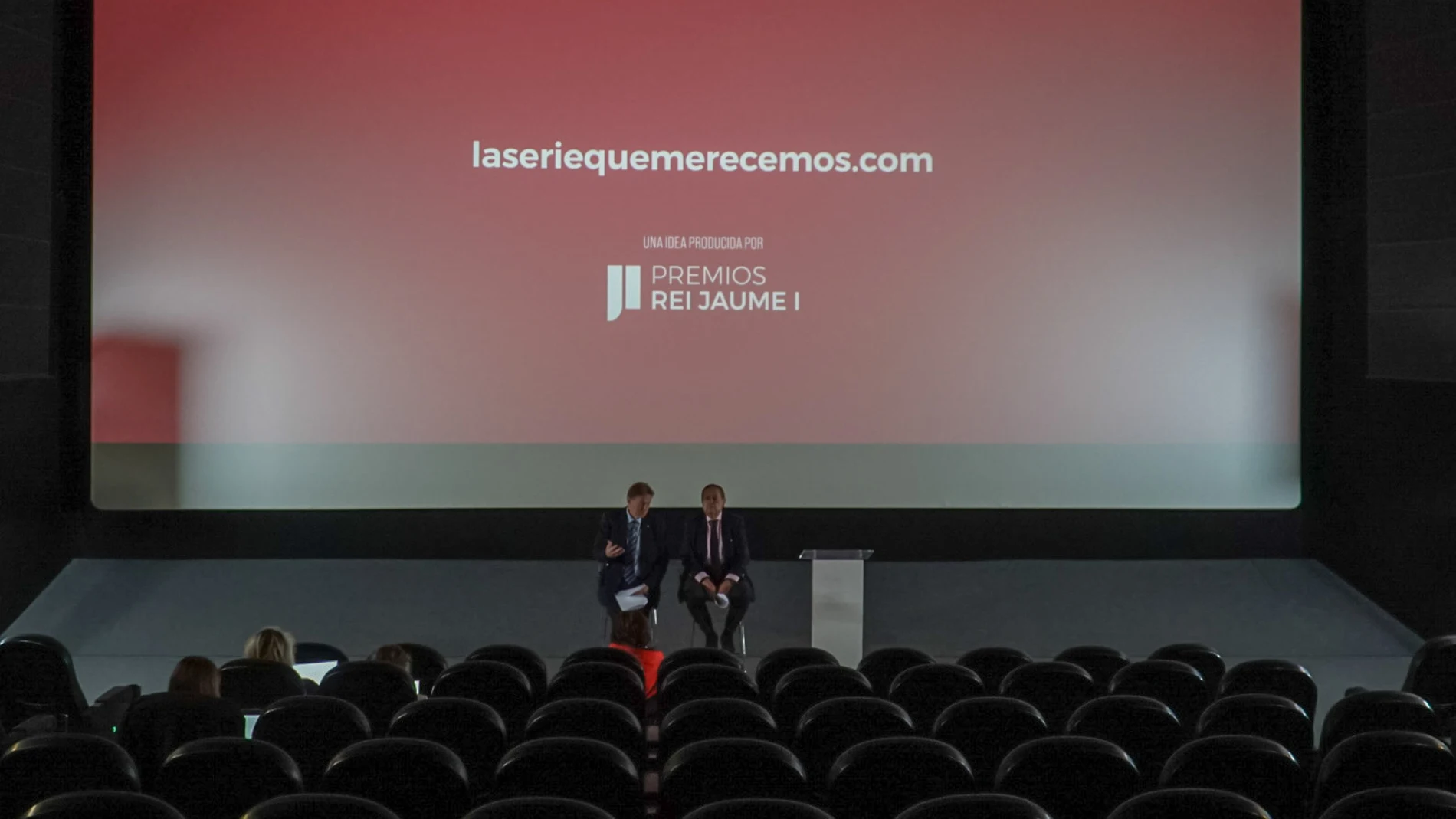 Javier Quesada y Vicente Boluda, presidente ejecutivo y presidente de la Fundación Premios Jaume I