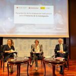 Eloísa del Pino (izq.), Eva Alcón (centro) y Ángel Rivera