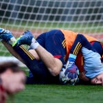 Entrenamiento de la selección española de fútbol