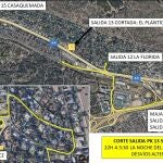 Cortes de tráfico en la A-6 este martes por obras de rehabilitación del firme 