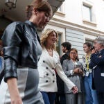 Yolanda Diaz de SUMAR en su llegada al Congreso de los Diputados el dia de la investidura de Pedro Sanchez. Da