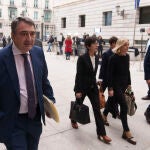 Aitor Esteban, en su llegada al Congreso 