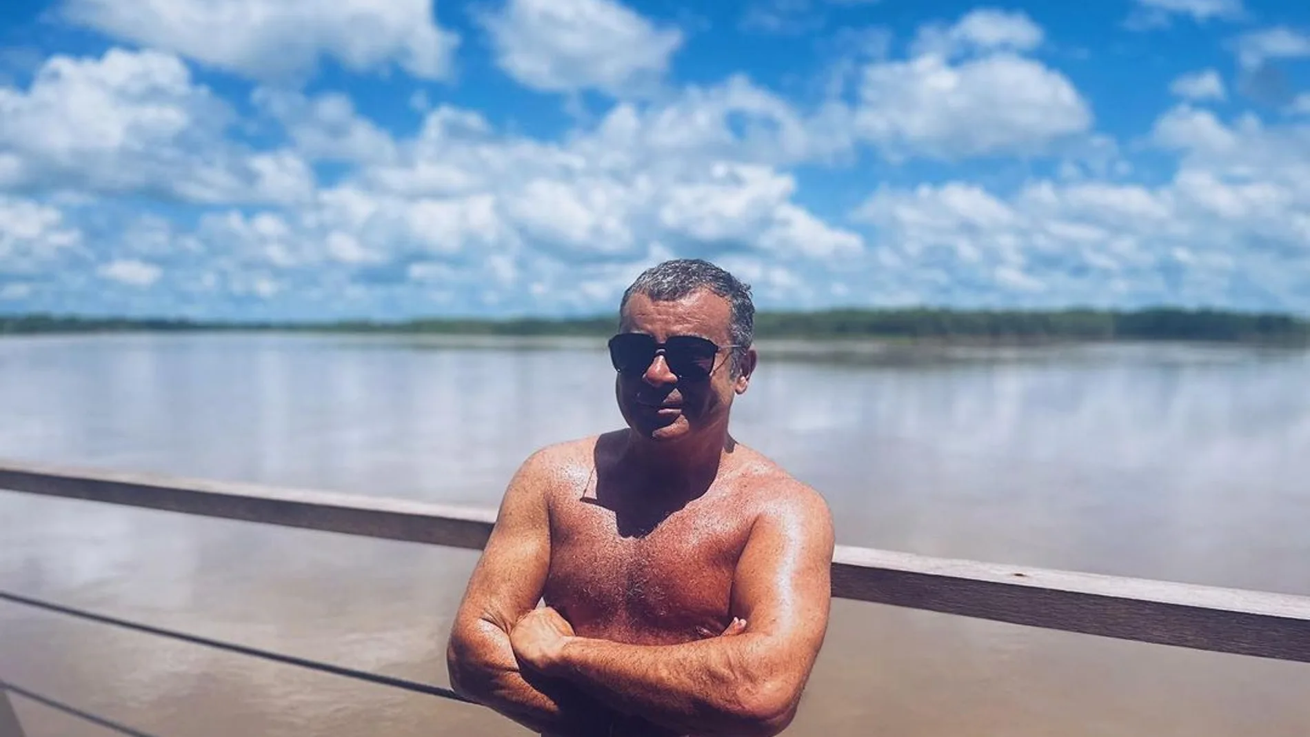 Jorge Javier Vázquez durante sus vacaciones