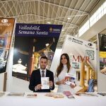  La concejal de Turismo, Eventos y Marca Ciudad del Ayuntamiento de Valladolid, Blanca Jiménez Cuadrillero, y el diputado de Empleo, Desarrollo Económico y Reto Demográfico de la Diputación de Valladolid, Roberto Migallón,