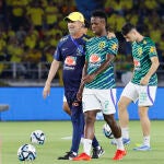 Vinicius, poco antes de caer lesionado con la selección brasileña