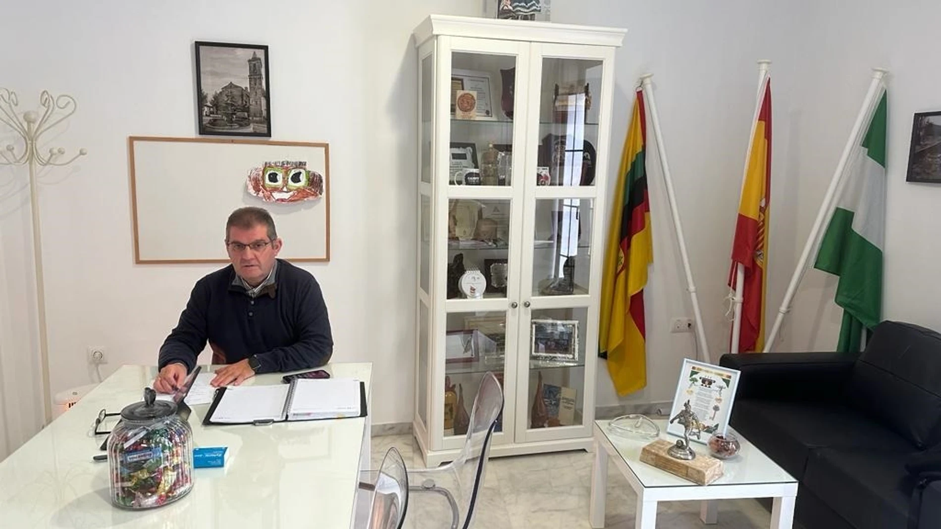 El alcalde de Jabugo (Huelva), Gilberto Domínguez
