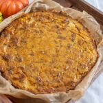 Quiche de calabaza y queso gorgonzola