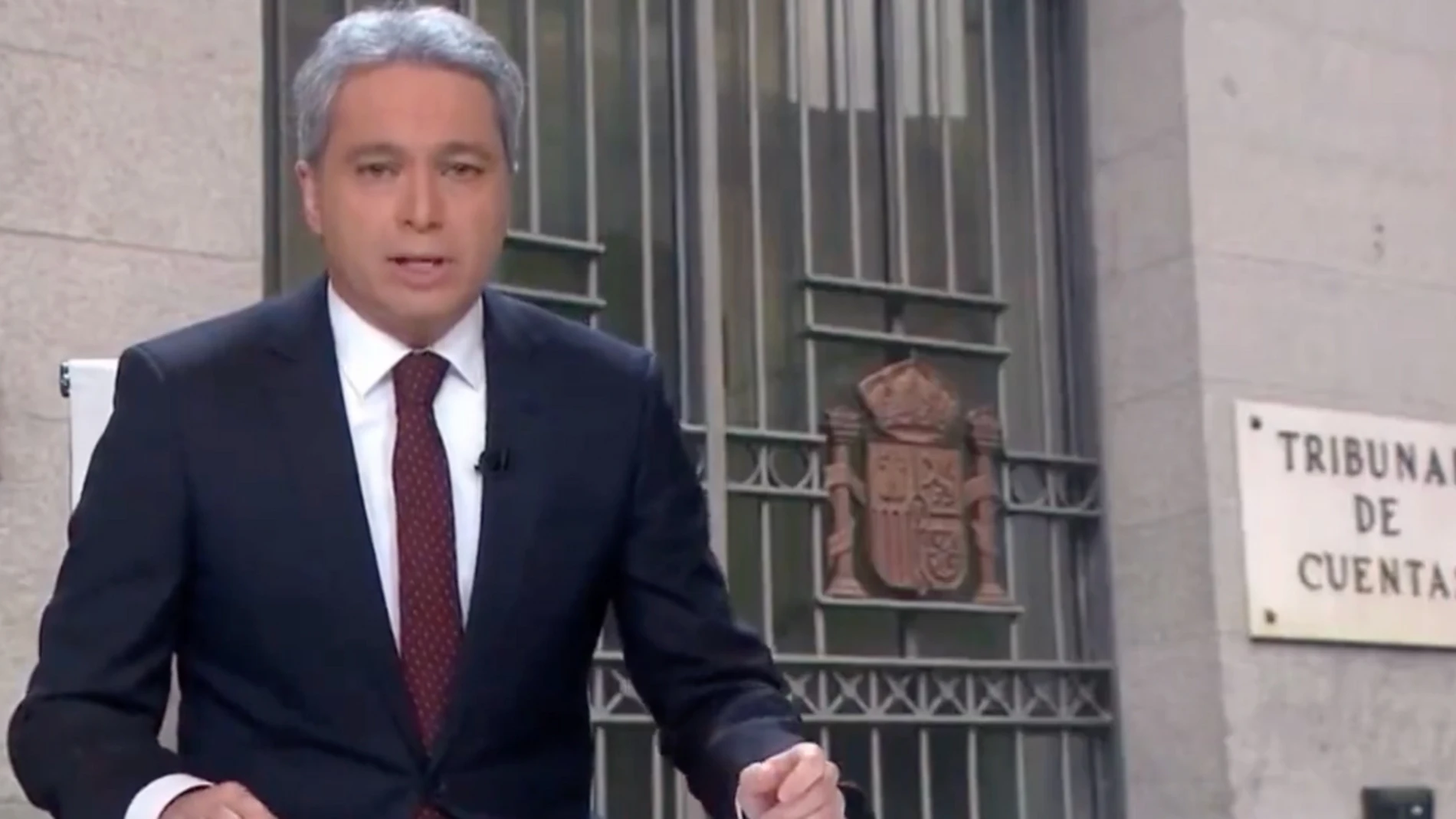 Vicente Vallés en los informativos de Antena 3