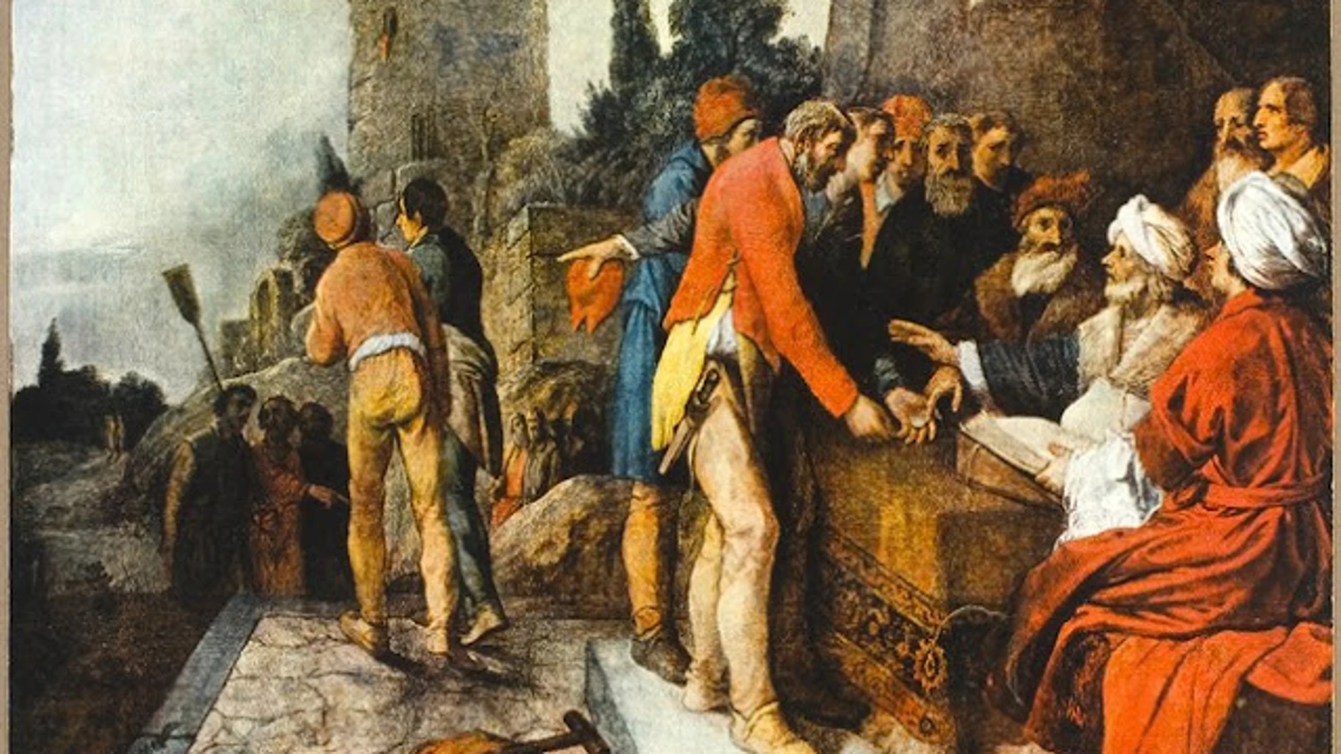 "Los trabajadores rinden cuentas", de Jan Pynas (1622)