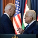 US President Joe Biden Meets Palestinian President Mahmud Abbas