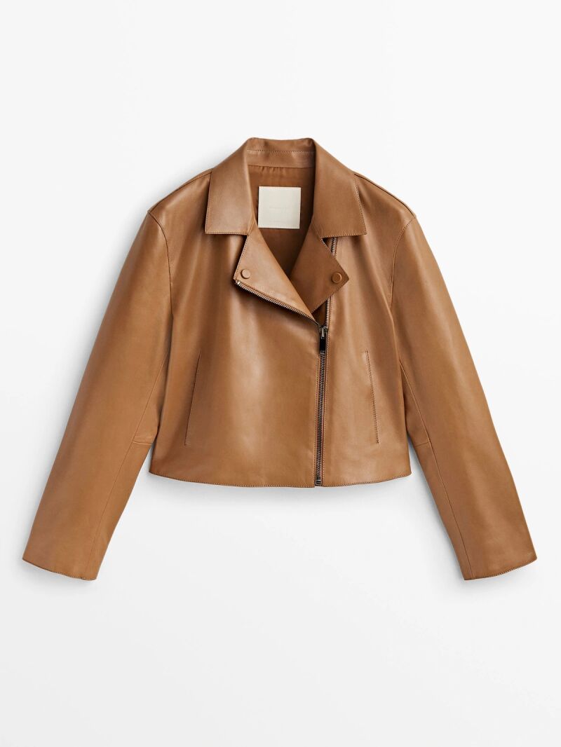 Chaqueta biker piel napa