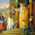 La Presentación de la Virgen María en el templo de Jerusalén representa cuando, siendo niña, el sumo sacerdote anticipó su futura misión sagrada.