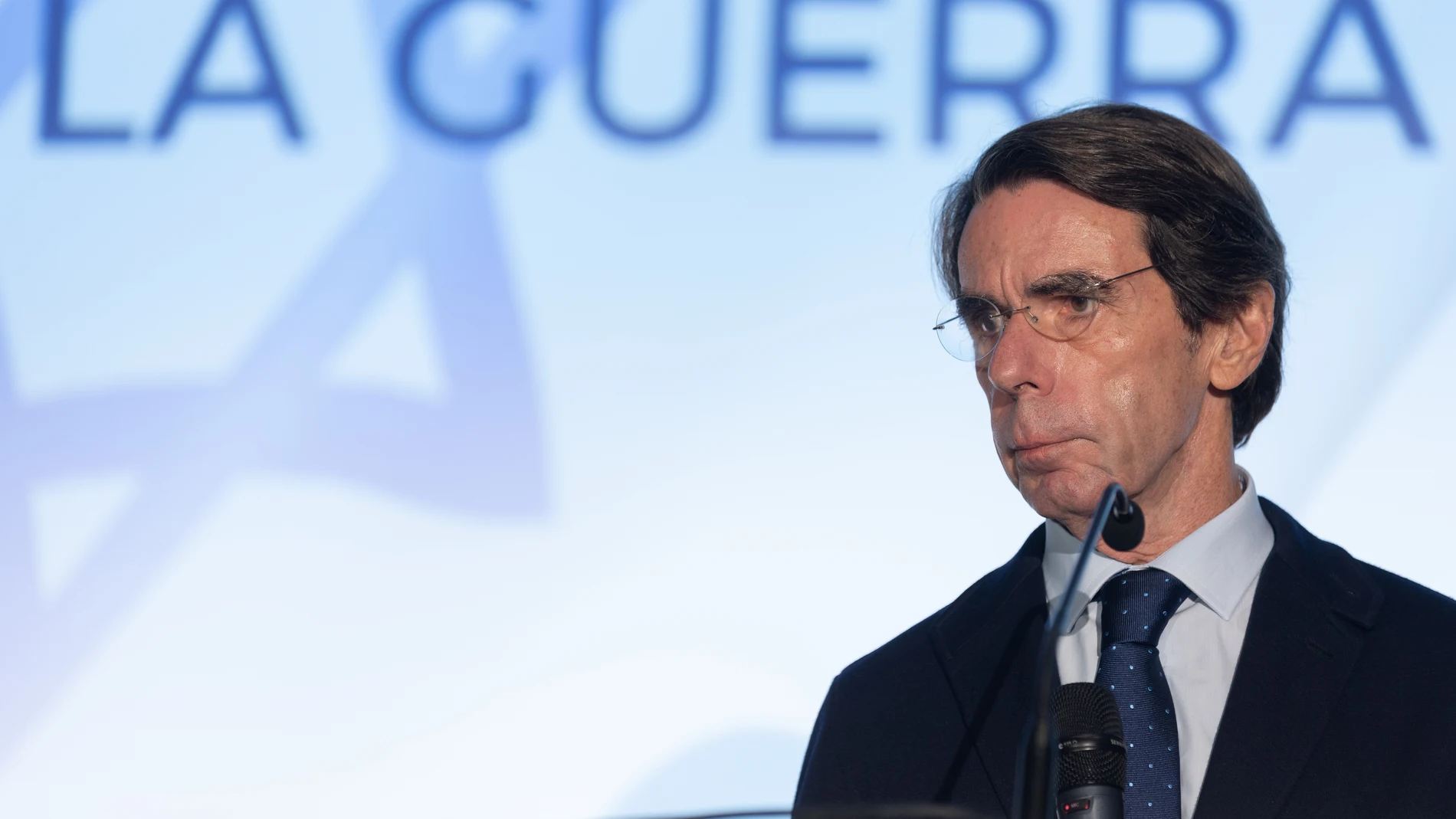 El expresidente del Gobierno José María Aznar inaugura la jornada 'La guerra de Gaza', en el Hotel Petit Palace, a 20 de noviembre de 2023, en Madrid (España). La conferencia está dentro del ciclo de geopolítica del IADG en el primer encuentro del ciclo 'Claves de nuestro tiempo'. 20 NOVIEMBRE 2023;GAZA;PALESTINA;GUERRA;ISRAEL Eduardo Parra / Europa Press 20/11/2023