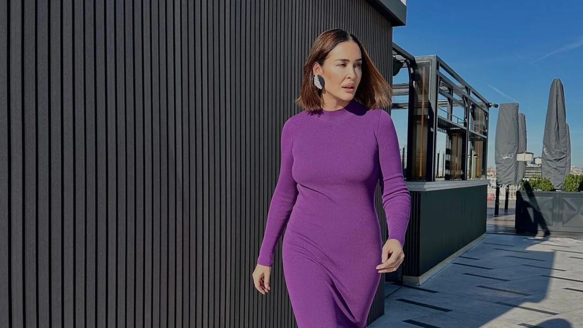 Vicky Martín Berrocal con vestido de Mango.