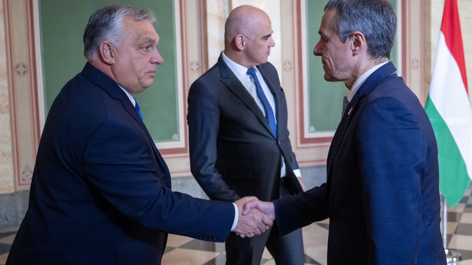 El primer ministro húngaro, Viktor Orban, durante una visita oficial a Berna