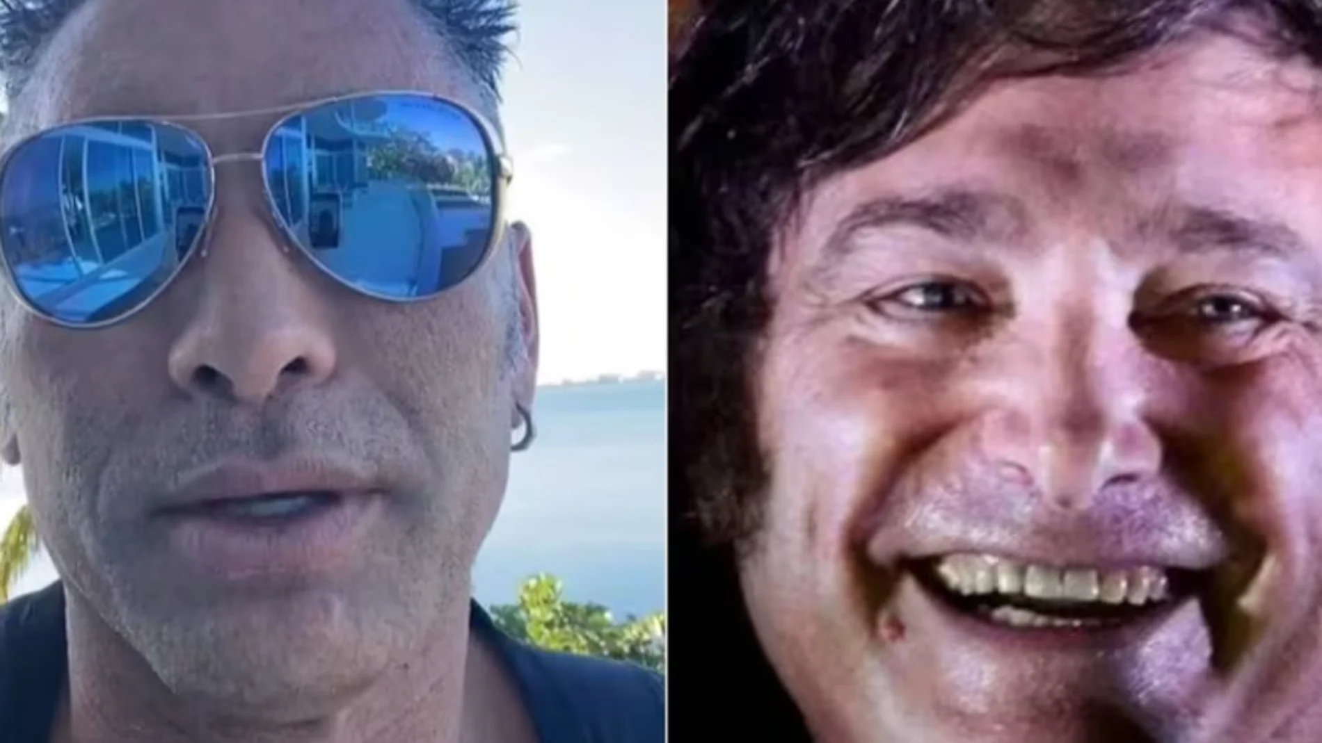 El "Chino" Ríos junto a Javier Milei