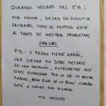 Cartel vecinal