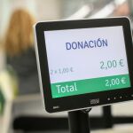 Donación en caja