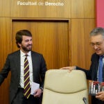 El vicepresidente de la Junta, Juan García-Gallardo, clausura la jornada 'La lucha contra el terrorismo en España. Investigación, apoyo integral a la víctima y perspectiva europea', en la Universidad de Valladolid