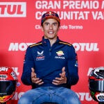 Marc Márquez, en la rueda de prensa de este jueves en el circuito Ricardo Tormo