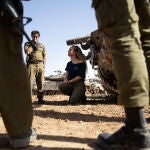 Israeli forces along the border with Gaza