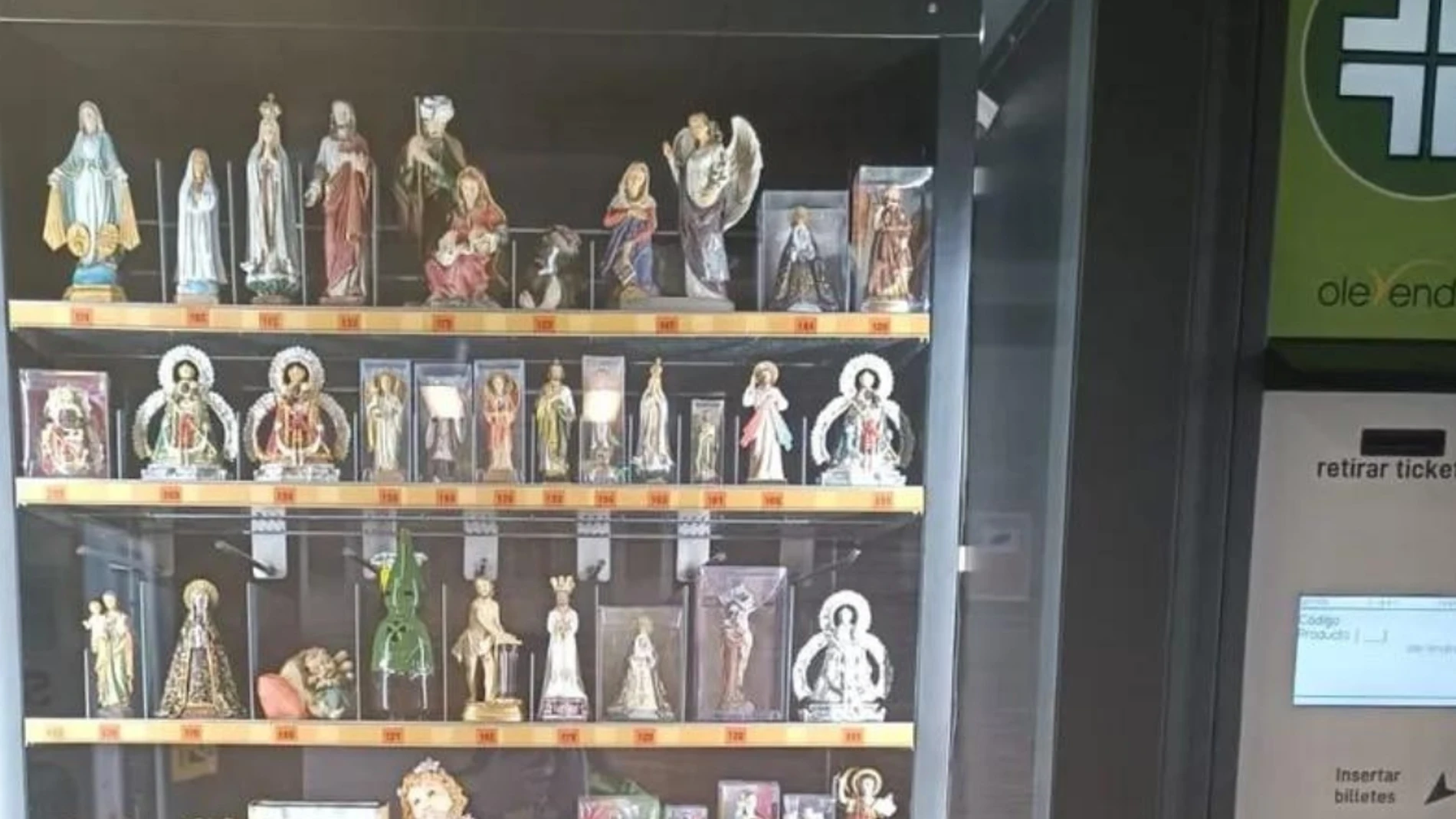 Máquina expendedora de figuras para el belén