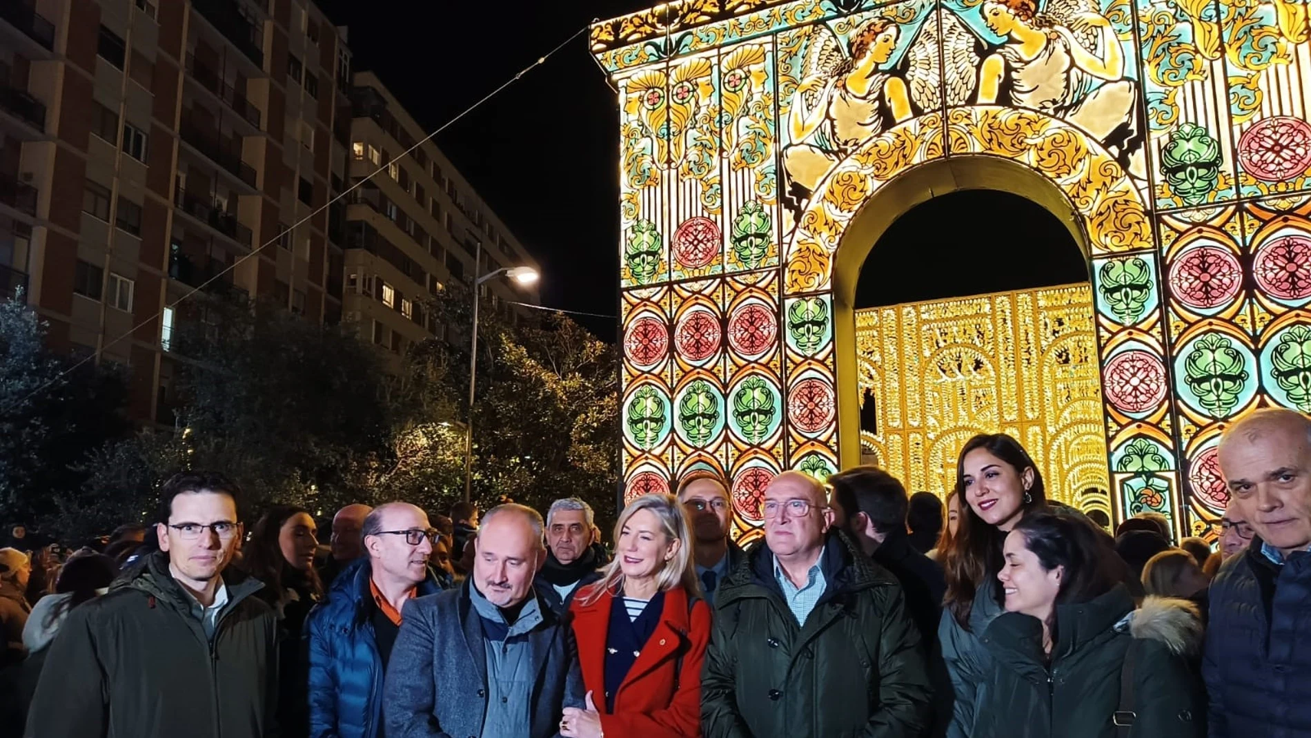 La Campaña de Iluminación de Navidad de Valladolid con la corporación municipal presidida por Carnero